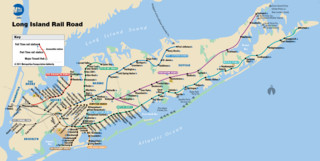 Long Island Rail Road (LIRR) netzplan