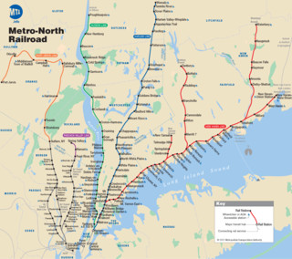 Metro North Railroad (MNR) netzplan