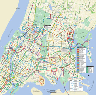 Bus netzplan von Bronx