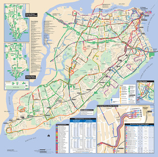 Bus netzplan von Staten Island