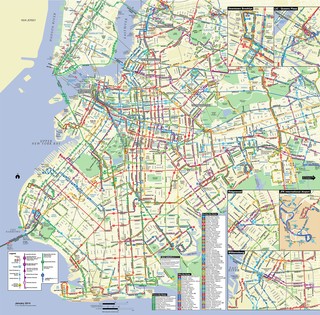 Bus netzplan von Brooklyn