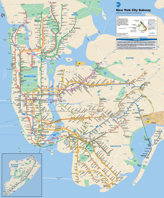 U bahn MTA netz von New York