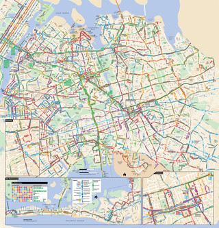 Bus netzplan von Queens